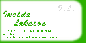 imelda lakatos business card